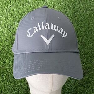Callaway Golf Hat Triple Gray Performance Lightweight Strapback Cap Golf
